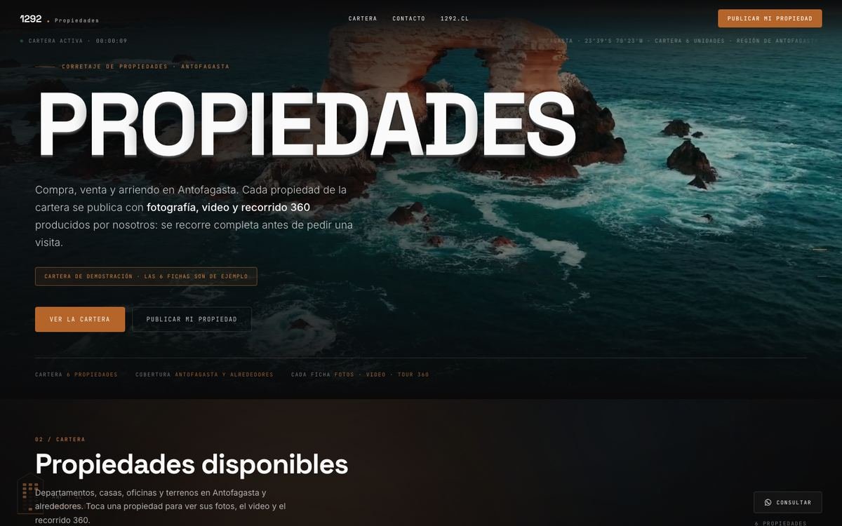 1292 Propiedades · corretaje en Antofagasta